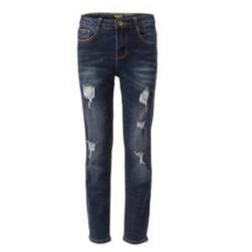 Boy’s Washed Distressed Straight Leg Jeans